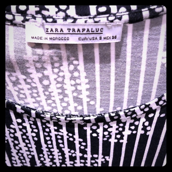 Zara | Floral and Stripes Peplum Top - Picture 12 of 13